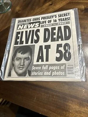 Weekly World News 1993 Elvis Dead At 58 Anna Nicole Smith UFO Helicopters Trans • $19.95