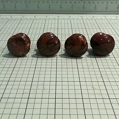 (4) Vintage Tigers Eye Style Cabinet Knobs BS3 • $17.09