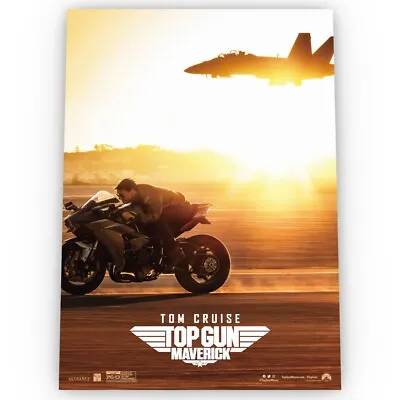 £8.99 • Buy Top Gun Maverick Movie Poster Satin High Quality Archival Stunning A1 A2 A3