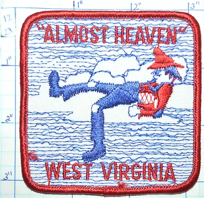 West Virginia  Almost Heaven  Clouds Moonshine Vintage Patch • $8