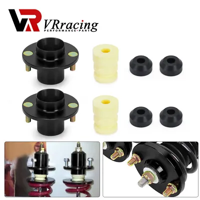 2pcs For 88-00 Civic EF EG EK Suspension Coilover Shock Top Mount Top Hat Black • $38.99