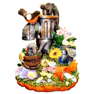 $34.95 • Buy VTG Musical Sculpture Wind Up Box Ceramic Flower Garden Bird You Are My Sunshine