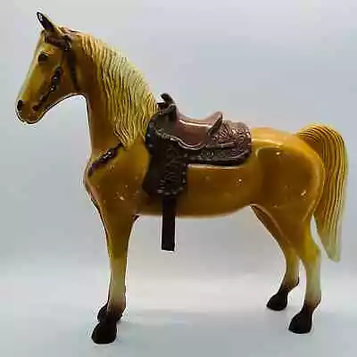 Vintage 1956-1967 Breyer 10  Glossy Palomino Western Horse Brown Saddle • $0.01