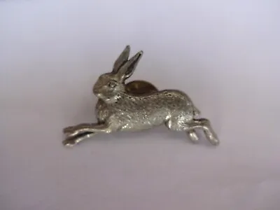 A. R Brown Pewter Hare Pin/Brooch - Signed • £7