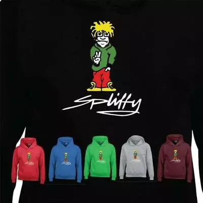 Spliffy Peace Smoke Weed Retro Raver 90s Eclipse Winter Clothes Wear Mens Hoody • £16.99