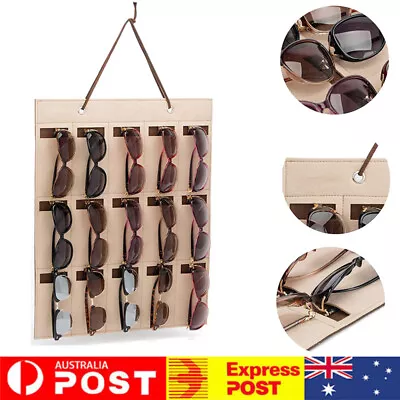 $16.09 • Buy Sunglasses Hanging Storage Holder Eyewear Display Pocket Wall Mounted Organizer