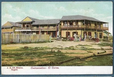 M6     C1910 Postcard  El Correo Coatzacoalcos Mexico  Post Office Mail • $6