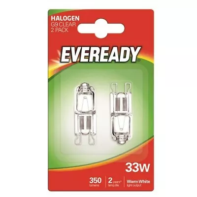 2 X G9 Oven Cooker Hood Appliance Bulb Lamp 33W Halogen Capsule  240V Branded • £3.65