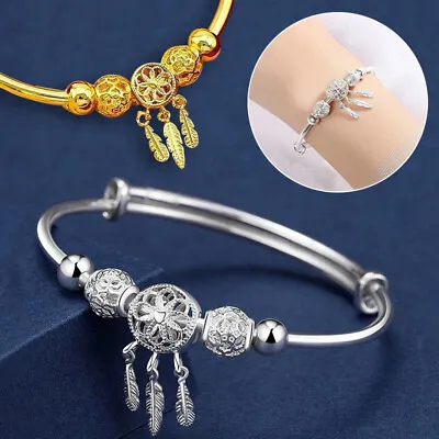 £3.34 • Buy Dream Catcher Tassel Feather Charm Bracelet & Bangle Womens Elegant Jewelry Gift