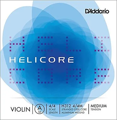 D'Addario Helicore Violin Single A String 4/4 Scale Medium Tension • $17.99