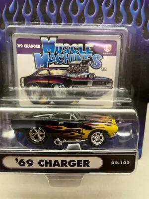 Muscle Machines '69 Charger Black With Flames • $10.99