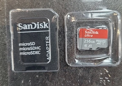 £9.99 • Buy SanDisk 256GB Micro SD Memory Card + SD Adapter Camera Video Record Pc Storage 