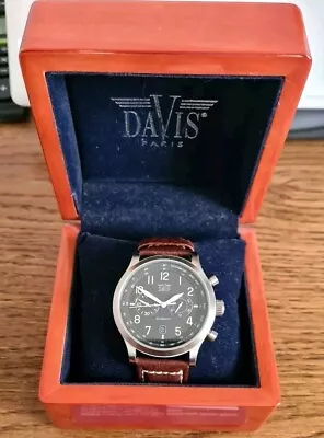 Davis Aviamatic Watch 42mm Chronograph Quartz Movement • £120