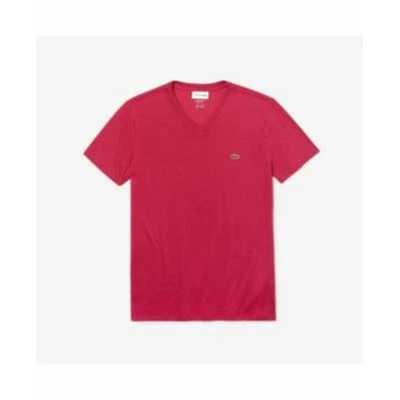 $29.99 • Buy Lacoste Men’s V-Neck Pima Cotton T-Shirt, Pink, 4X-Large