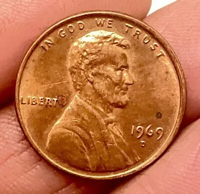 1969D Lincoln Cent Error • $1200