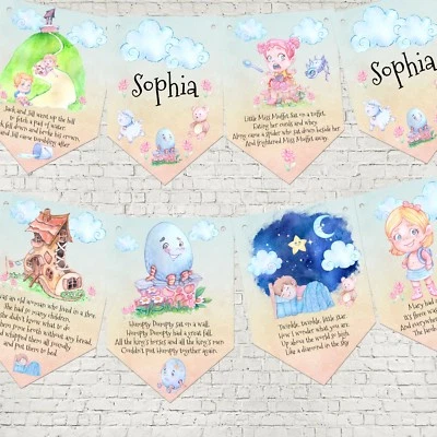 £6.99 • Buy Nursery Rhyme Personalised Bunting  - 3m 