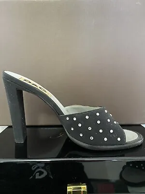 £63.95 • Buy Ladies Dolce & Gabbana Shoes Size 6 U.K. D&G Women’s Heels Black Swarovski