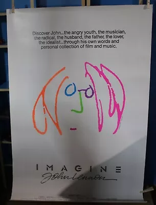 John Lennon Imagine Vintage US Promo Poster VG Unused The Beatles • $3