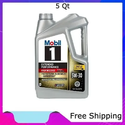 Mobil 1 Extended Performance High Mileage Full Synthetic Motor Oil 5W-30 Freesh • $26.99