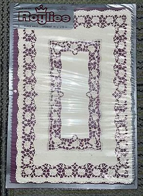 VTG 1950s PKG PAPER LACE PLACEMATS W 6 PCS - ROYFOYL Ivory CRAFTS NOS 10”x15” • $14.99