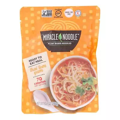 Miracle Noodle - Ready To Eat Meal - Thai Tom Yum - Case Of 6 - 10 Oz • $55.99