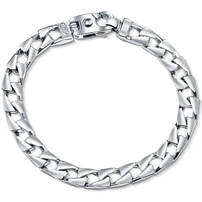 Men's Curb Link 14k Gold (43gram) Or Platinum (70gram) 8mm Bracelet 8.5  • $3436.13