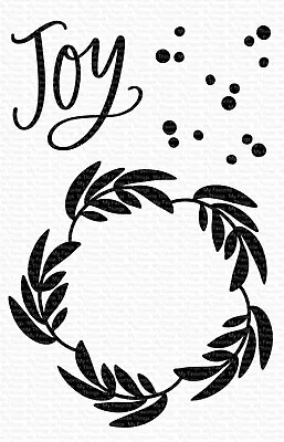 New! My Favorite Things MFT Joy Wreath Stamp Set Christmas • £4.99