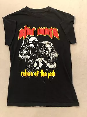 Star Wars Shirt Men's Small Return Of The Jedi Black Movie Cotton Tee • $14.99