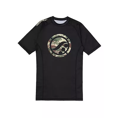 Shoyoroll 2022 Ranked Rash Guard SS (BF20) Black Camo MMA Martial Arts BJJ Gi • $69