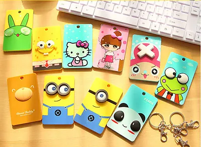£2.99 • Buy 2D ID Train Bus Card Pass Holder With Keyring Cartoon Kids Party Bag Fun Novelty
