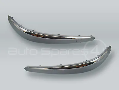 Front Bumper Molding With Chrome Trim PAIR Fits 2003-2006 MB E-class W211 • $71.90