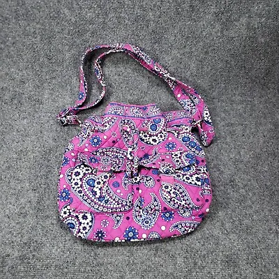 Vera Bradley Cross Body Bag Women's Purple Boysenberry Adjustable Strap Paisley • $13.99