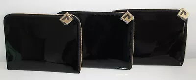 Paco Rabanne Black Patent Pouch / Clutch Bag X 3 • £1.99