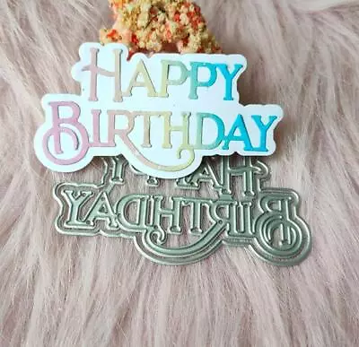 Happy Birthday Metal Cutting Dies Scrapbooking Embossing Paper Cards Stencils  • £3.29