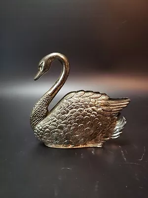 Vintage Silver Plated Swan Napkin/Letter Holder  • $12