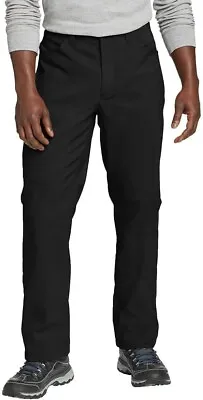 Mens Eddie Bauer Fleece Lined Tech Pants Black 36W 30L • $19.16