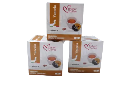 £15.99 • Buy Lavazza A Modo Mio Compatible Capsules - Venezia 100% Arabica 3 Pack (48 Pods)