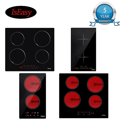 Electric Induction/Ceramics Hob 1-4 Zone Built-in Touch Control Cooker Hot Plate • £68.99