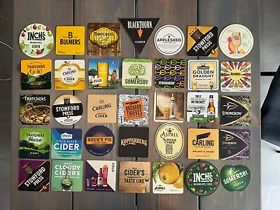 35 X Cider / Beer Mats Pack - Home Bar / Pub Experience • £7.99