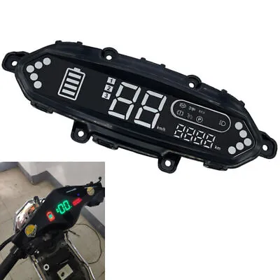 48V-72V Universal Electric Bicycle Scooter Speedometer Odometer LED Dash Display • $17.99