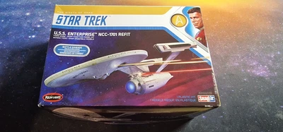 £40 • Buy Star Trek USS Enterprise NCC-1701 Refit 1/1000 Scale Model Kit Polar Lights #974