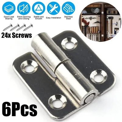 6Pcs Lift Off Hinge 1.5in 304 Stainless Steel Left Right Detachable Flag Hinges • £8.90