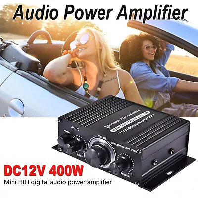 DC 12V Amplifier HiFi Car Stereo Music Receiver FM MP3 Power-Amplifier Audio New • $21.99