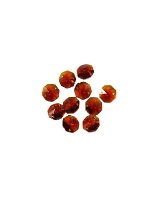10PZ Octagon Amber Crystal Replacement Chandelier • £1.66