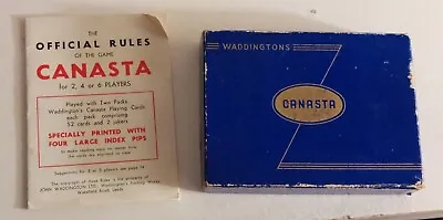 Vintage WADDINGTONS Canasta Set 1 Unused Unopened Pack Cards • £9.99