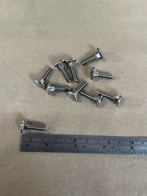 M5 X 20mm COACH CUP SQUARE CARRIAGE BOLTS SCREWS STAINLESS STEEL - DIN 603 • £4.50