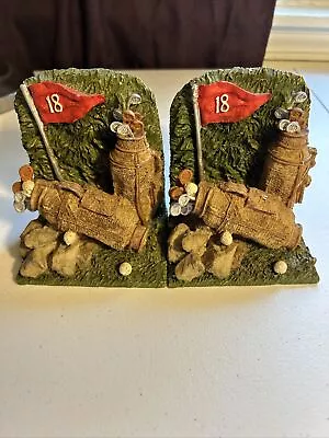 Bookend Golf 18th Hole Themed Golfer Resin Pair • $15