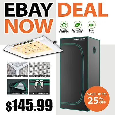 $115.99 • Buy Mars Hydro TS 600 LED Grow Light Full Spectrum+2'x2' Grow Tent Indoor Plant Kits
