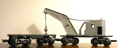 Marx Burro Crane & 8-Wheel Flatcar ~ New York Central ~ Maintenance MoW - O 27 • $39
