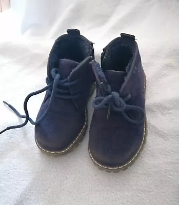 Matalan Navy Boots - Size Baby 5 • £1.99